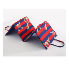 Červeno-modrý záhradný sedák na ležadlo 49x137 cm Ship Rope – B.E.S.
