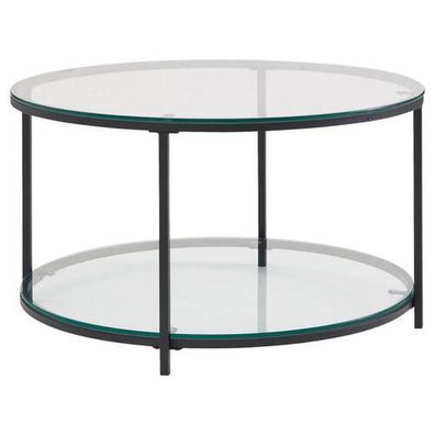 MID.YOU KONFERENČNÝ STOLÍK, čierna, sklo, 80/80/45 cm