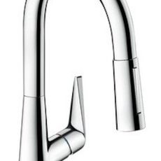 Drezová batéria Hansgrohe Talis M51 s vyťahovacou spŕškou, 2 prúdy chróm 72815000