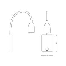 Zambelis H32 - LED Flexibilná lampička LED/3W/230V čierna
