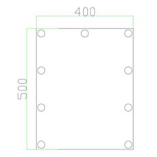 LED Zrkadlo s osvetlením 9xLED/1W/230V 3000/4000/6000K 50x40 cm IP44
