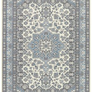 Nouristan - Hanse Home koberce Kusový koberec Mirkan 104442 Cream / Skyblue - 80x150 cm