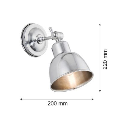 Argon 3172 - Nástenné svietidlo EUFRAT 1xE27/60W/230V