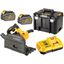 Aku ponorná kotúčová píla so základňou pre vodiace lišty 54V, 2x 6,0Ah, kufor TSTAK DeWALT DCS520T2 FLEXVOLT
