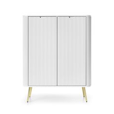 Piaski Komoda Zova 103 cm bílá/zlatá