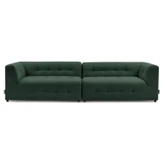 Tmavozelená pohovka 324 cm Kleber - Bobochic Paris