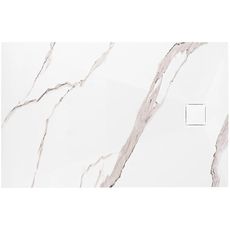 Vanička obdĺžniková Magnum Carrara White 80x100x2,5 Rea K7004