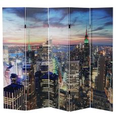 Designový LED paraván NEW YORK 200x180 cm (5-dielny)