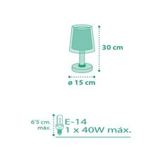Dalber D-80221S - Detská lampička VICHY 1xE14/40W/230V