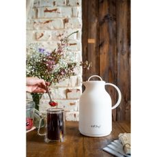 Biela termoska Vialli Design, 1 l