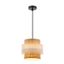 Luster na lanku RATTAN 1xE27/40W/230V biela/hnedá