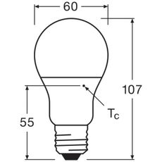 LED Žiarovka VALUE A60 E27/8W/230V 4000K - Osram