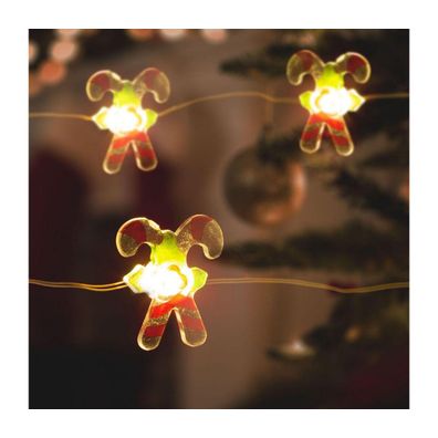 LED Vianočná reťaz 20xLED/2xAA 2,2m teplá biela