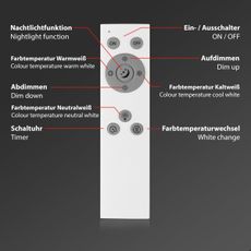 Brilo - LED Stmievateľné stropné svietidlo PIATTO LED/24W/230V 100x25 cm + DO