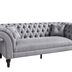 Pohovka Paris Chesterfield grey velvet