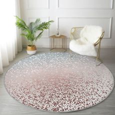 Prateľný okrúhly koberec v sivo-medenej farbe vhodný pre robotické vysávače ø 80 cm Comfort – Mila Home