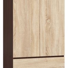 Ak furniture Šatníková skriňa Star 90 cm wenge/dub sonoma