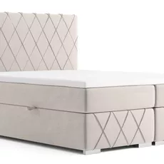 Posteľ Boxspring Royal bez úložného priestoru, 200x180, béžová (mono 231)