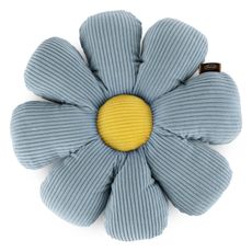 DETSKÝ DEKORAČNÝ VANKÚŠ FLOWER40 (FI) 37 CM MODRÁ