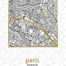 Mondex Obraz PARIS 45 x 60 cm zlatý