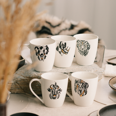 Šálka 360 ml Leopard - Flow Solatelier Africa - 493260