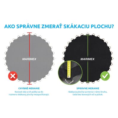 Marimex | Náhradná skákacia plocha pre trampolínu Marimex Comfort 305 cm - priemer 258 cm | 19000236