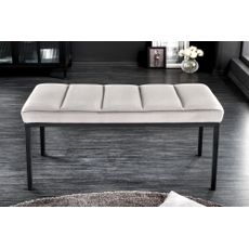 Lavica Boutique 80cm svetlosivá zamat