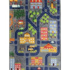 Conceptum Hypnose Detský koberec Malé mesto 140x190 cm sivý