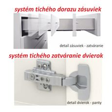 KONDELA Line White G60OK horná kuchynská skrinka biela / dub sonoma