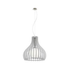 Eglo 61715 - Luster na lanku TINDORI 1xE27/60W/230V pr. 50 cm biela