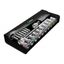 Wera 004081 Sada račňových kľúčov Zyklop Metal 8100 SC 11 - palec, 1/2" skľučovadlo (28 dielov)