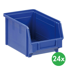 Plastové boxy BASIC typ B, 146 x 237 x 124 mm, 24 ks, modré