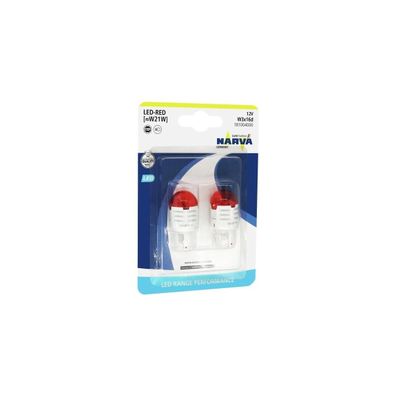 SADA 2x LED Autožiarovka W21W W3x16d/1,75W/12V červená - Narva 18100RPNVAB2