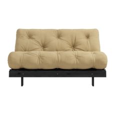 Rozkladacia pohovka v horčicovej farbe 140 cm Roots Black Night – Karup Design
