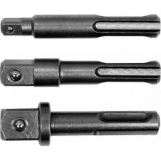 Adaptéry do vrtačky SDS+ na 1/4", 3/8", 1/2" (sada 3ks) - YT-04686
