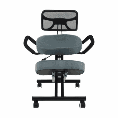 Ergonomická kľakačka, sivá/čierna, RUFUS