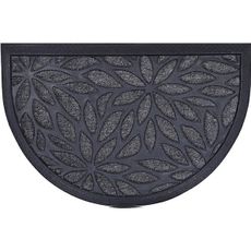 Kontrast Polkruhová rohožka PLANTS 40x60 sivá