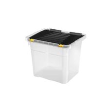 Úložný box 36 l čierny/priehľadný