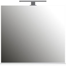 Nástenné zrkadlo s osvetlením/s poličkou 76x75 cm – Germania