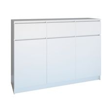 Komoda 3D3S 120 cm biela