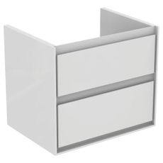 Kúpeľňová skrinka pod umývadlo Ideal Standard Connect Air 60x44x51,7 cm v kombinácii šedý dub / biela mat E0818PS