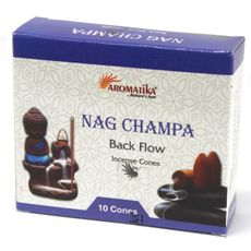 Aromatika vonné kužele „Tečúci dym“ Nag Champa 10ks