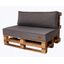 Golden Garden Paletové sedenie GG29 podsedák a vankúš 120cm x 80cm x 15cm Melange