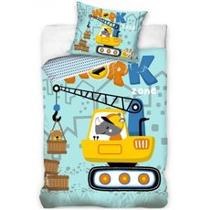 Bavlnené posteľné obliečky Nosorožec žeriavnik - 100% bavlna Renforcé - 70 x 90 cm + 140 x 200 cm
