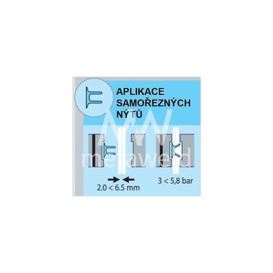 Zápustka na samorezné nity GYS G1, priemer 5 mm