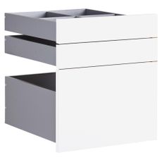Hom`in SADA ZÁSUVIEK, biela, 45,3/50,3/46,8 cm