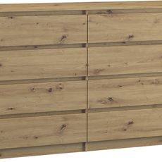 TP Living Komoda Malwa 140 cm dub artisan - 8 poličiek
