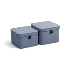 Kartónové úložné boxy s vekom v súprave 2 ks Ludvig – Bigso Box of Sweden