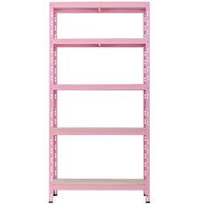 Kovový regál RNDU30-5 ružový 180x90x30cm - 5 políc/175kg