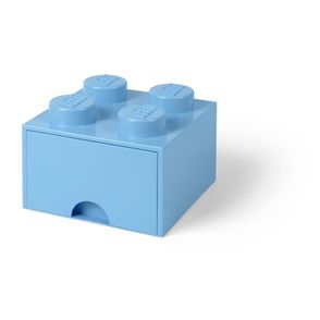 Svetlomodrý úložný box štvorec LEGO®